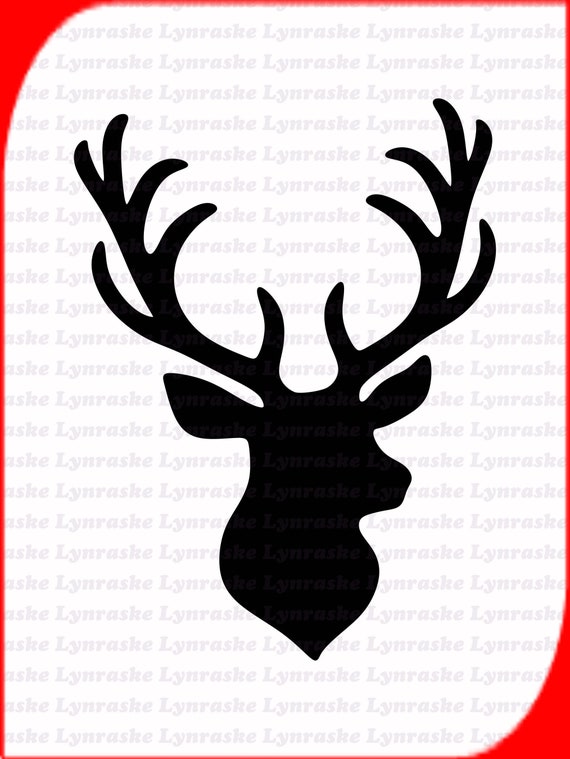 Stag Head Silhouette SVG Svg Dxf Cricut Silhouette Cut - Etsy Australia