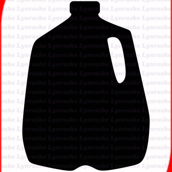 Milk Jug Silhouette SVG, svg, dxf, Cricut, Silhouette Cut File, Instant Download