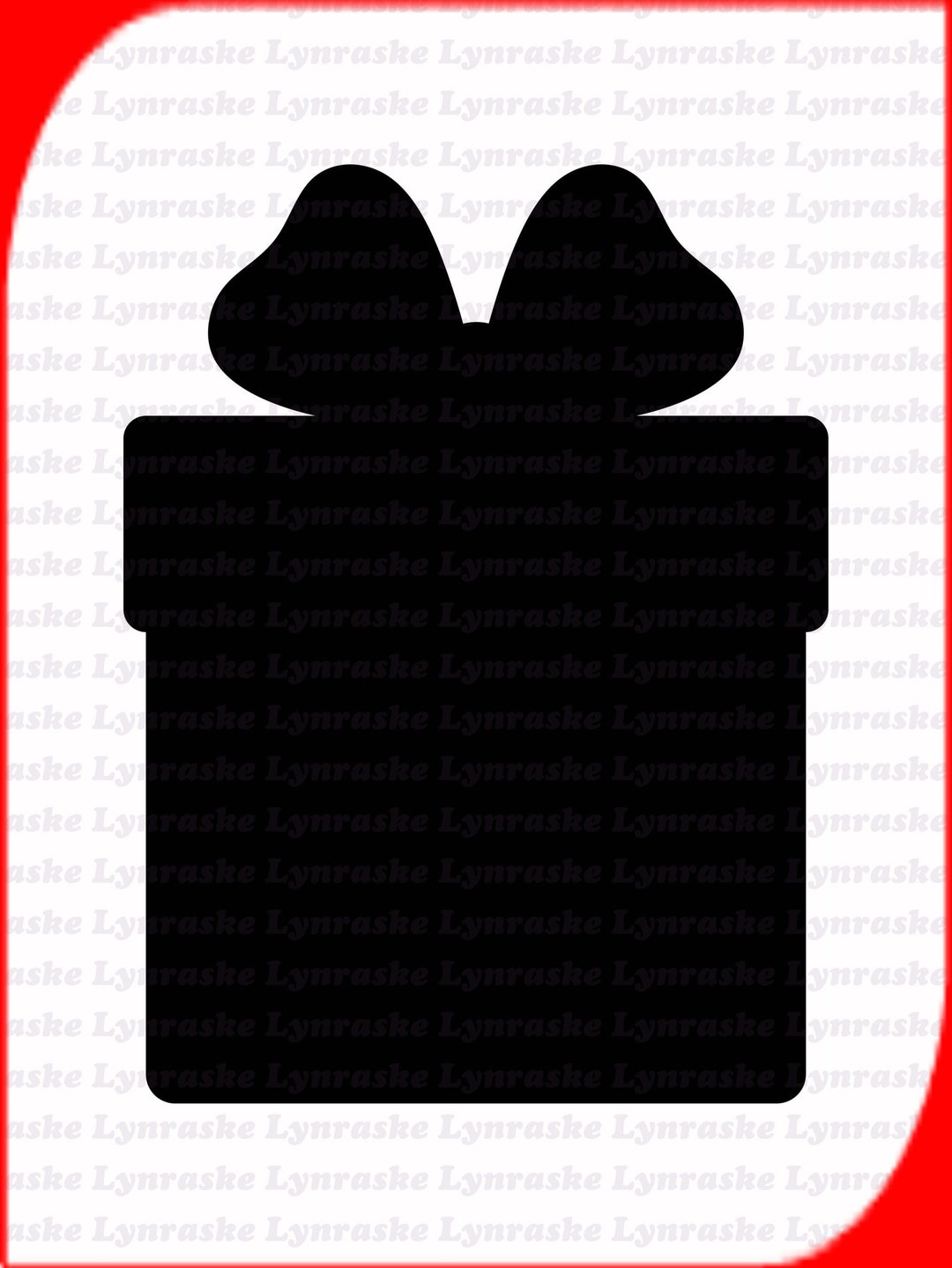 Christmas Present Silhouette SVG, Svg, Dxf, Cricut, Silhouette Cut File