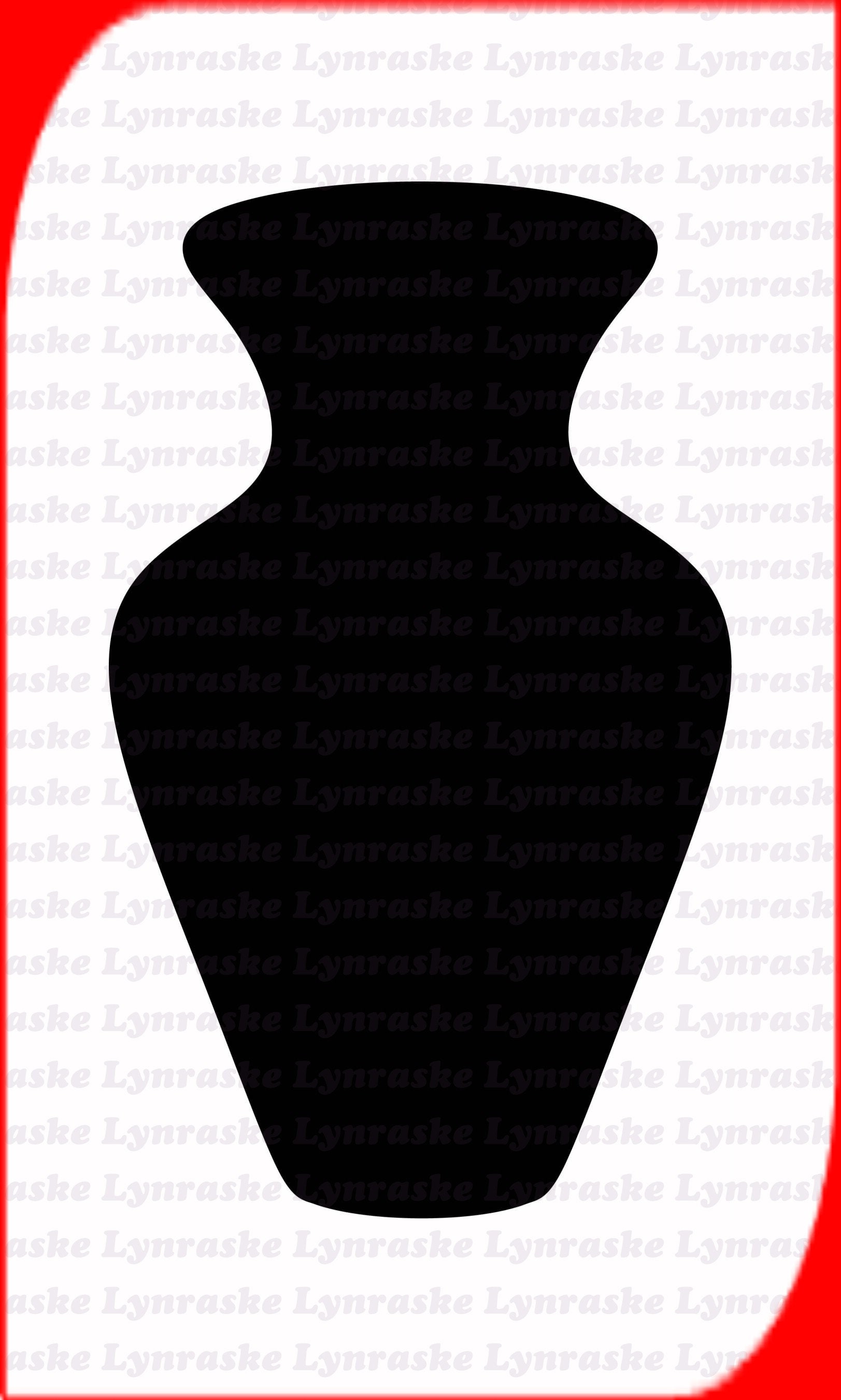 Vase Silhouette SVG Svg Dxf Cricut Silhouette Cut File Etsy UK