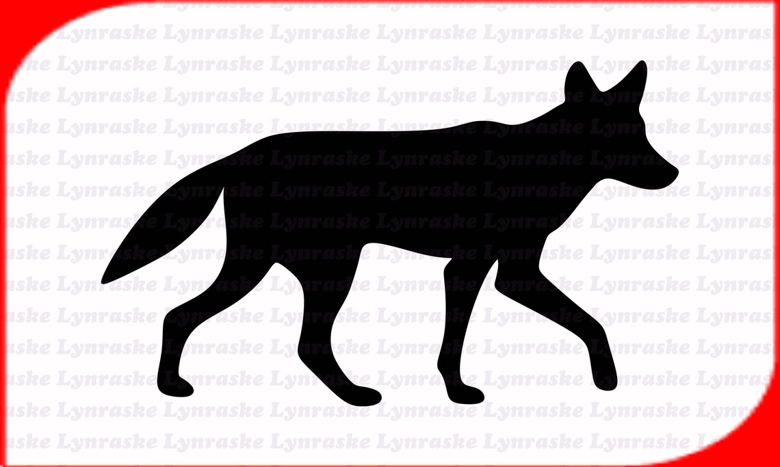 Coyote Silhouette SVG, Svg, Dxf, Cricut, Silhouette Cut File, Instant ...