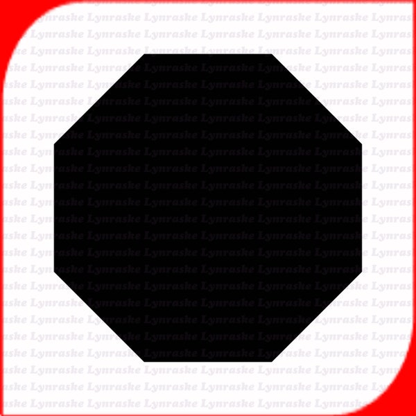 Octagon Silhouette SVG, svg, dxf, Cricut, Silhouette Cut File, Instant Download