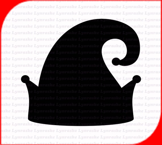 Elf Hat Silhouette SVG Svg Dxf Cricut Silhouette Cut File - Etsy