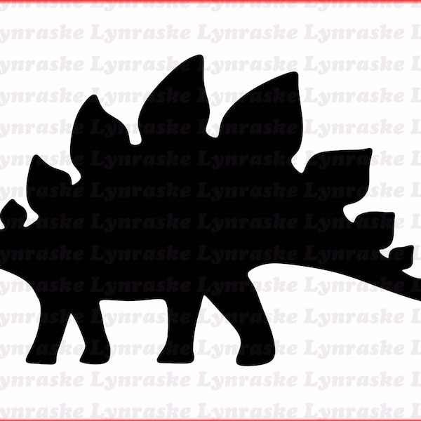 Stegosaurus Silhouette SVG, svg, dxf, Cricut, Silhouette Cut File, Instant Download
