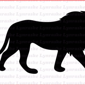 Lion Silhouette SVG, svg, dxf, Cricut, Silhouette Cut File, Téléchargement instantané