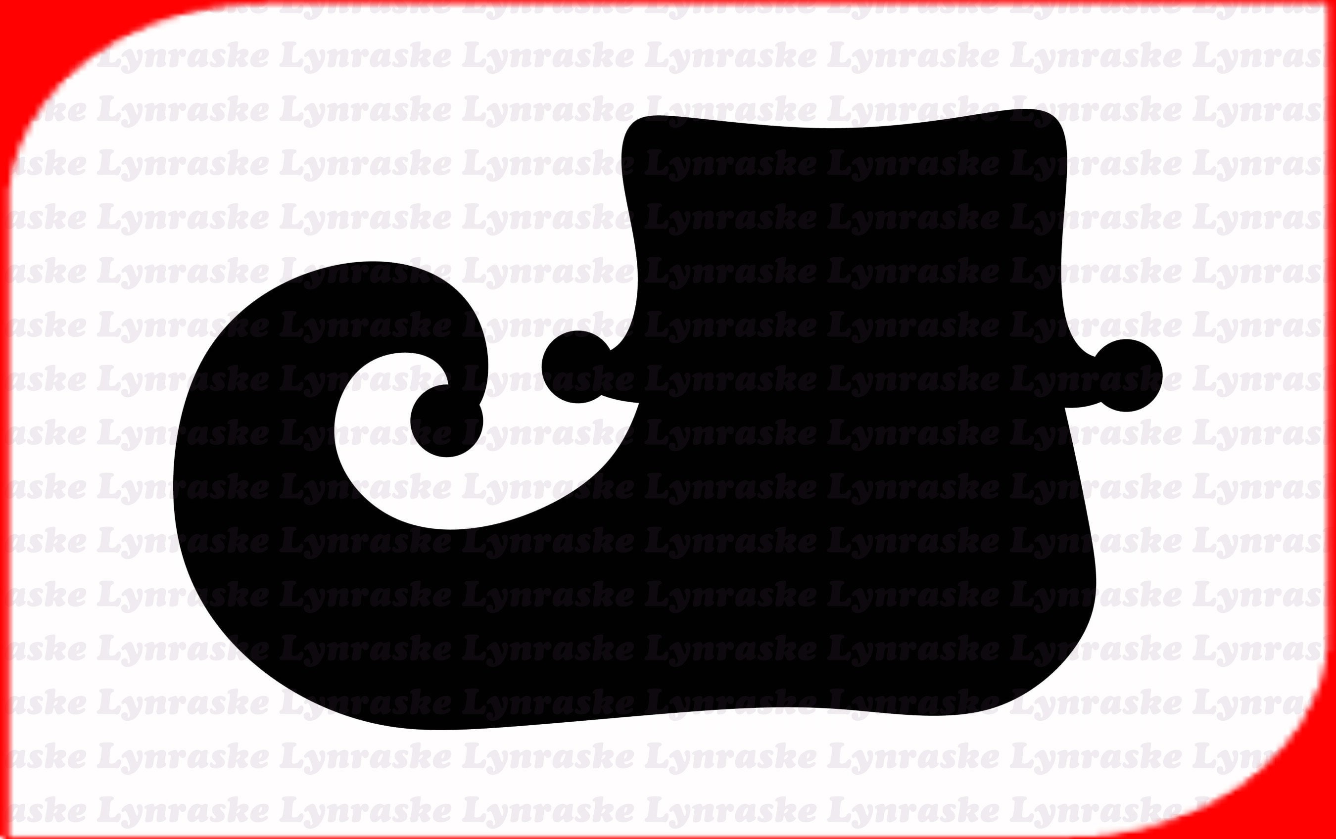 Elf Shoe Silhouette SVG Svg Dxf Cricut Silhouette Cut Etsy UK