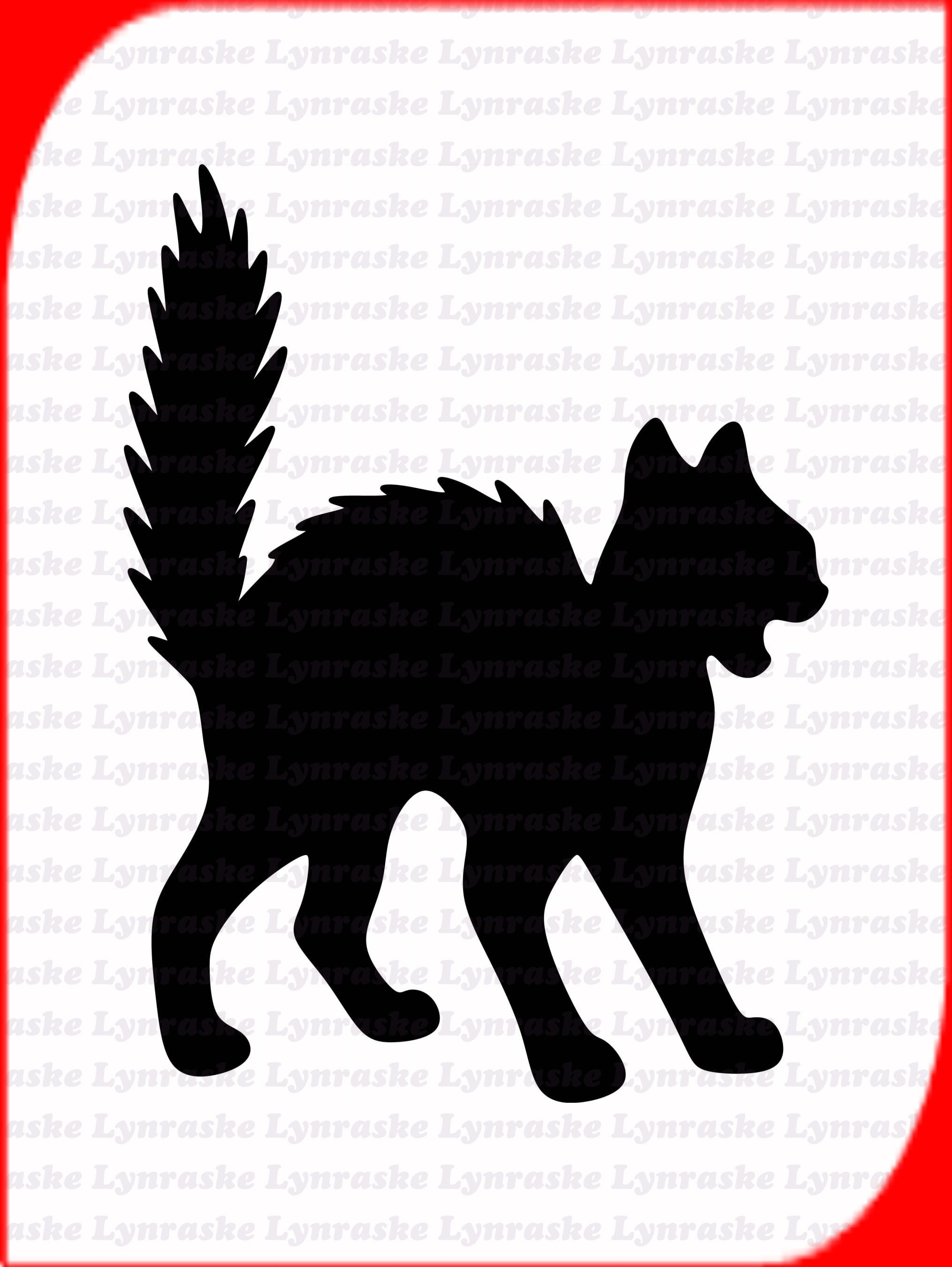 Scary Cat Silhouette SVG Svg Dxf Cricut Silhouette Cut - Etsy Canada