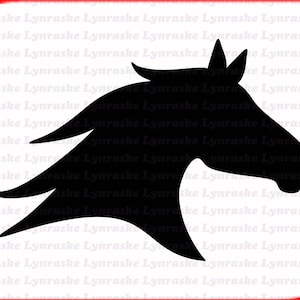 Horse Head Silhouette SVG, svg, dxf, Cricut, Silhouette Cut File, Instant Download