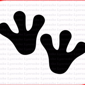 Frosch Füße Silhouette SVG, Svg, Dxf, Cricut, Silhouette geschnitten Datei, sofortiger Download