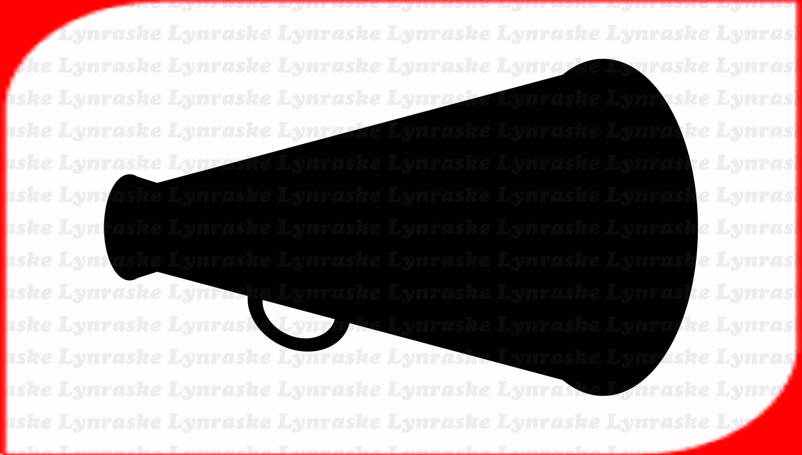 Megaphone Silhouette SVG, Svg, Dxf, Cricut, Silhouette Cut File