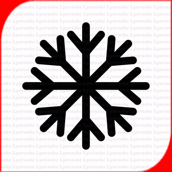 Simple Snowflake Silhouette SVG, Svg, Dxf, Cricut, Silhouette Cut File,  Instant Download - Etsy