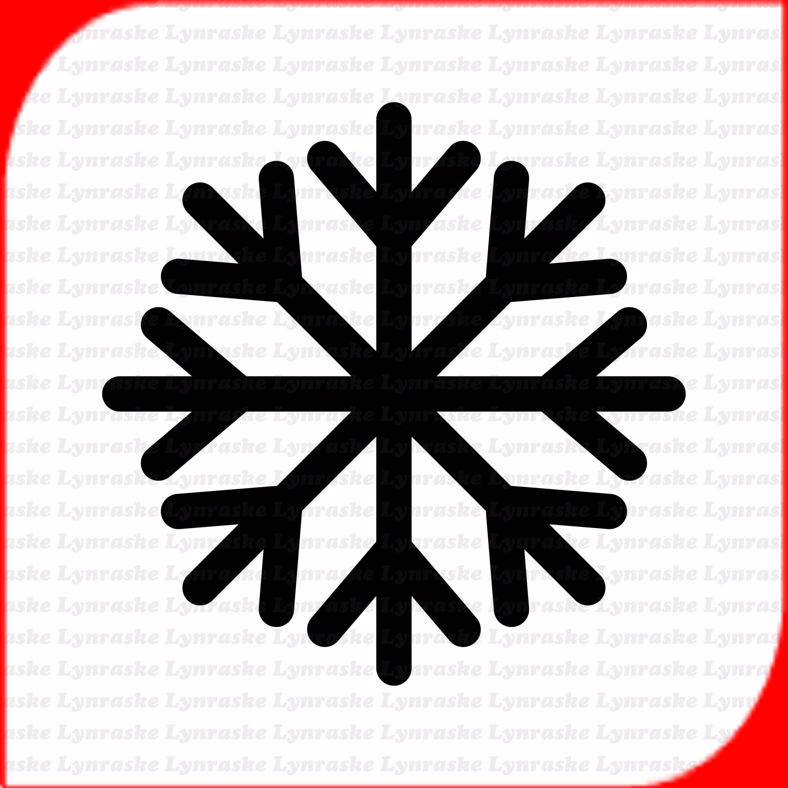 Simple snowflake silhouette svg svg dxf cricut silhouette cut file