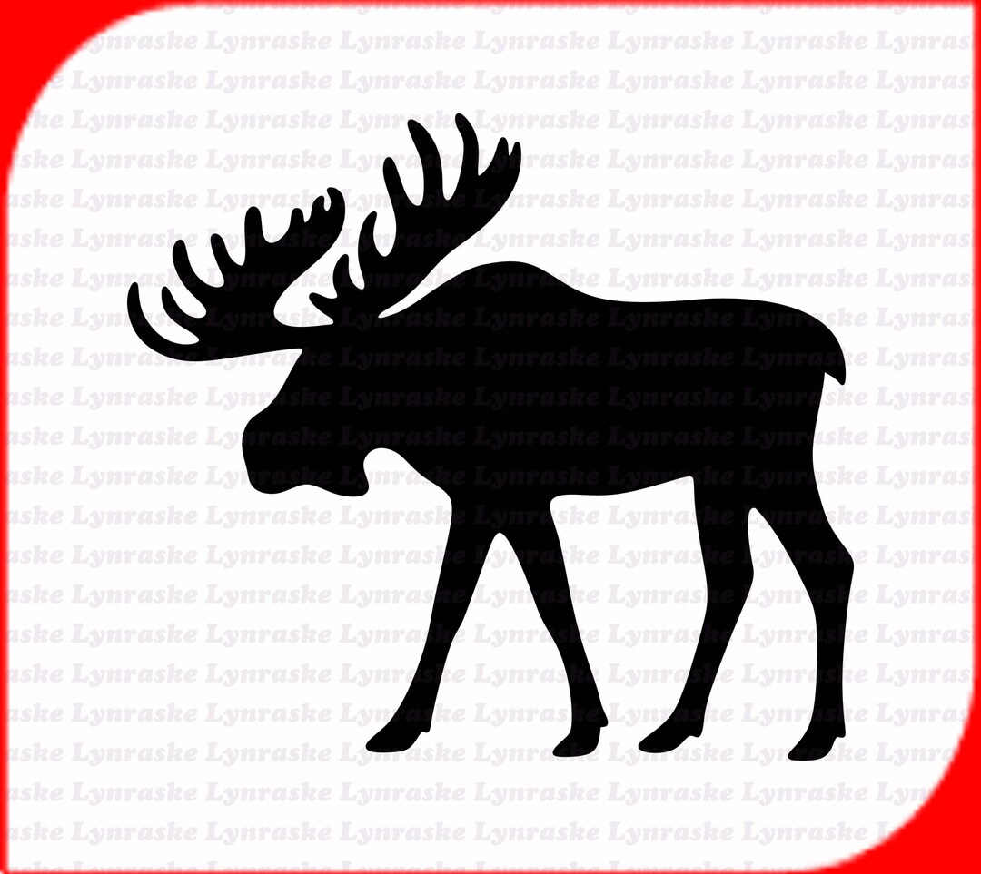 Moose Silhouette SVG, Svg, Dxf, Cricut, Silhouette Cut File, Instant