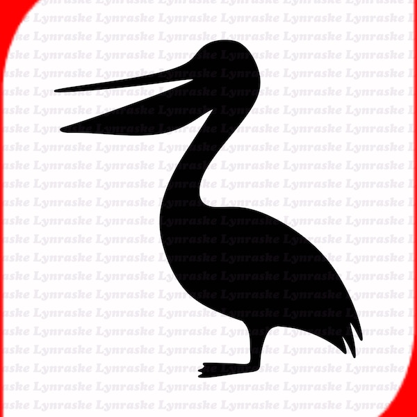 Pelican Silhouette SVG, svg, dxf, Cricut, Silhouette Cut File, Instant Download