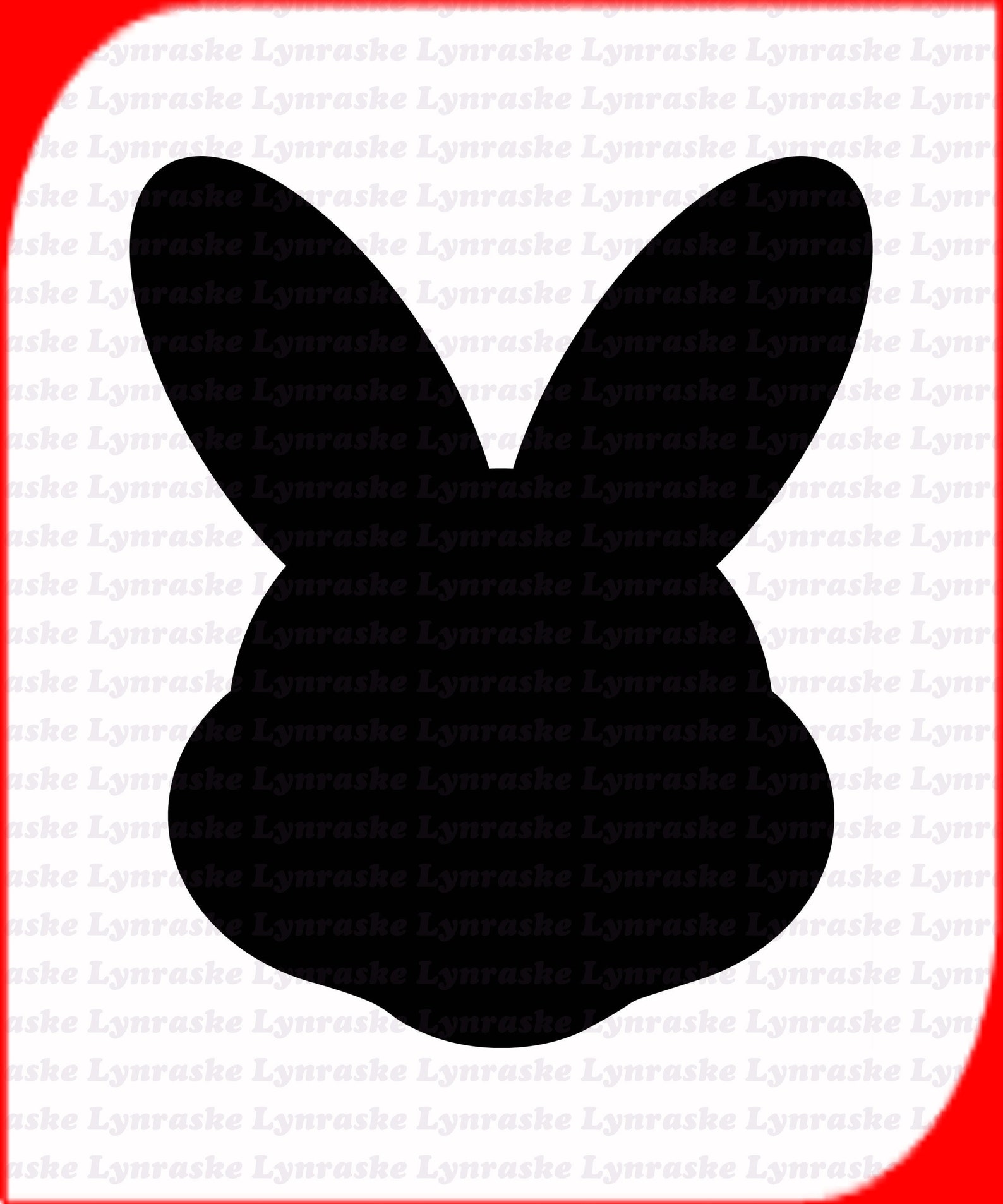 Easter Bunny Head Silhouette SVG Svg Dxf Cricut Silhouette - Etsy