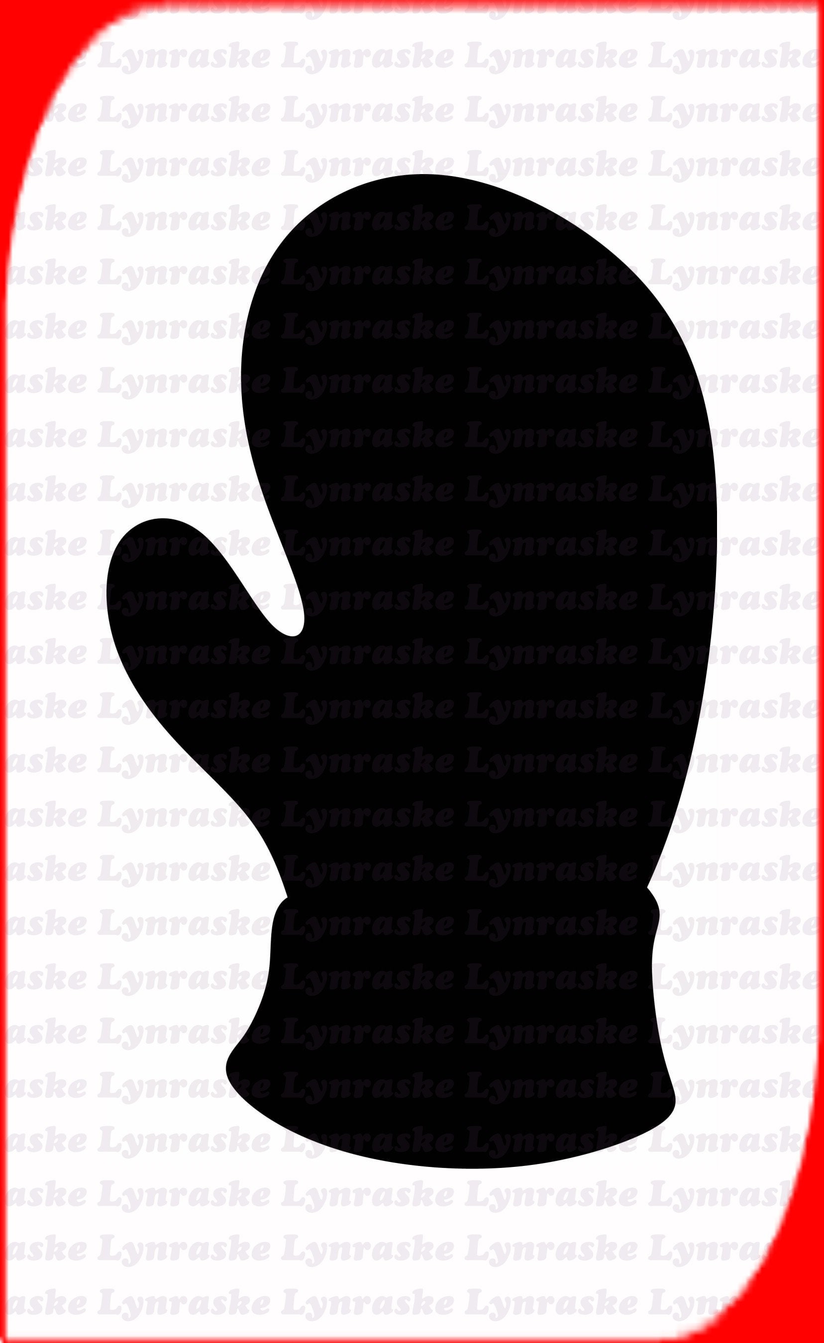 Mitten Silhouette SVG svg dxf Cricut Silhouette Cut File Etsy