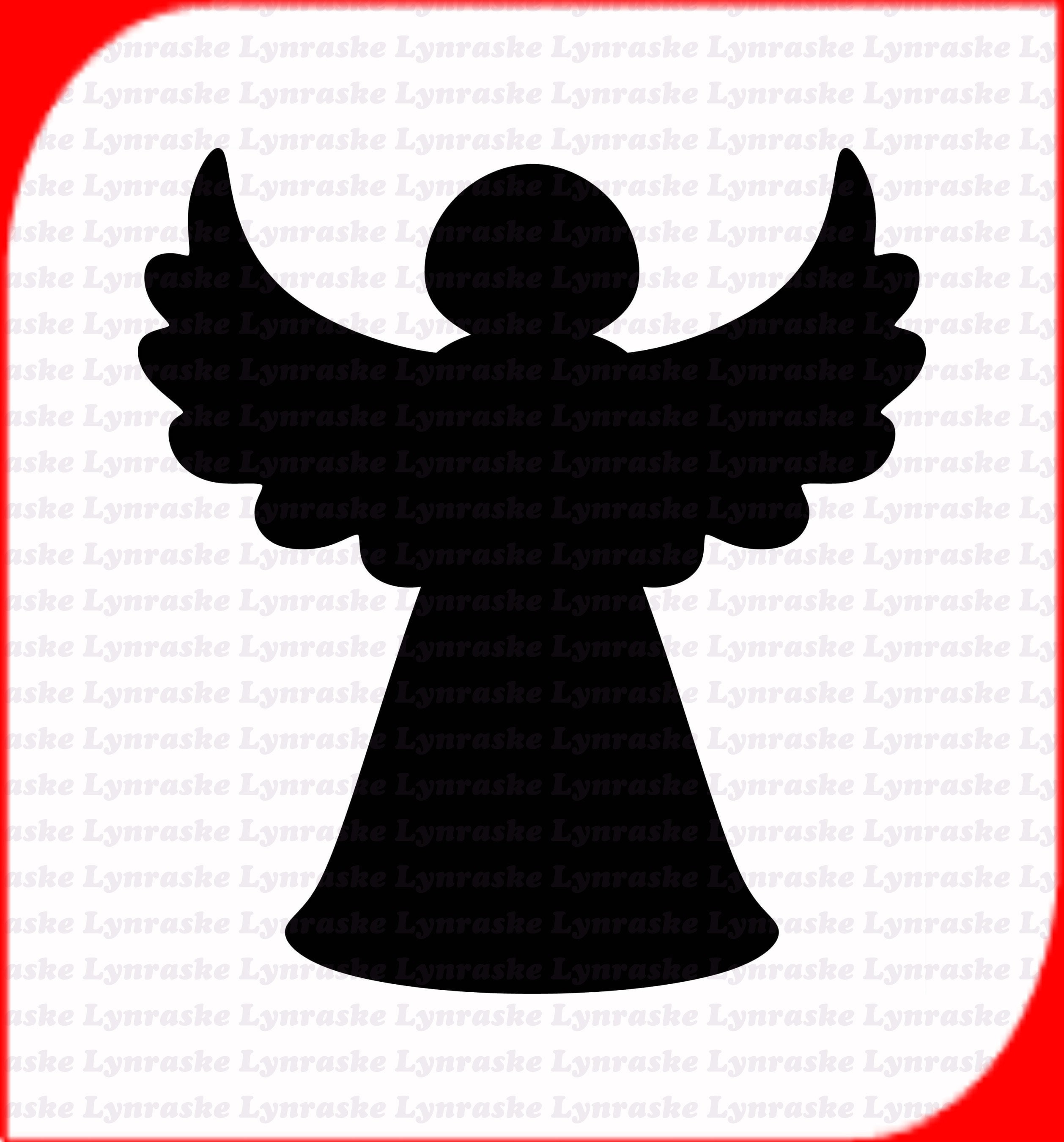 Download Christmas Tree Angel Silhouette Svg Svg Dxf Cricut Etsy
