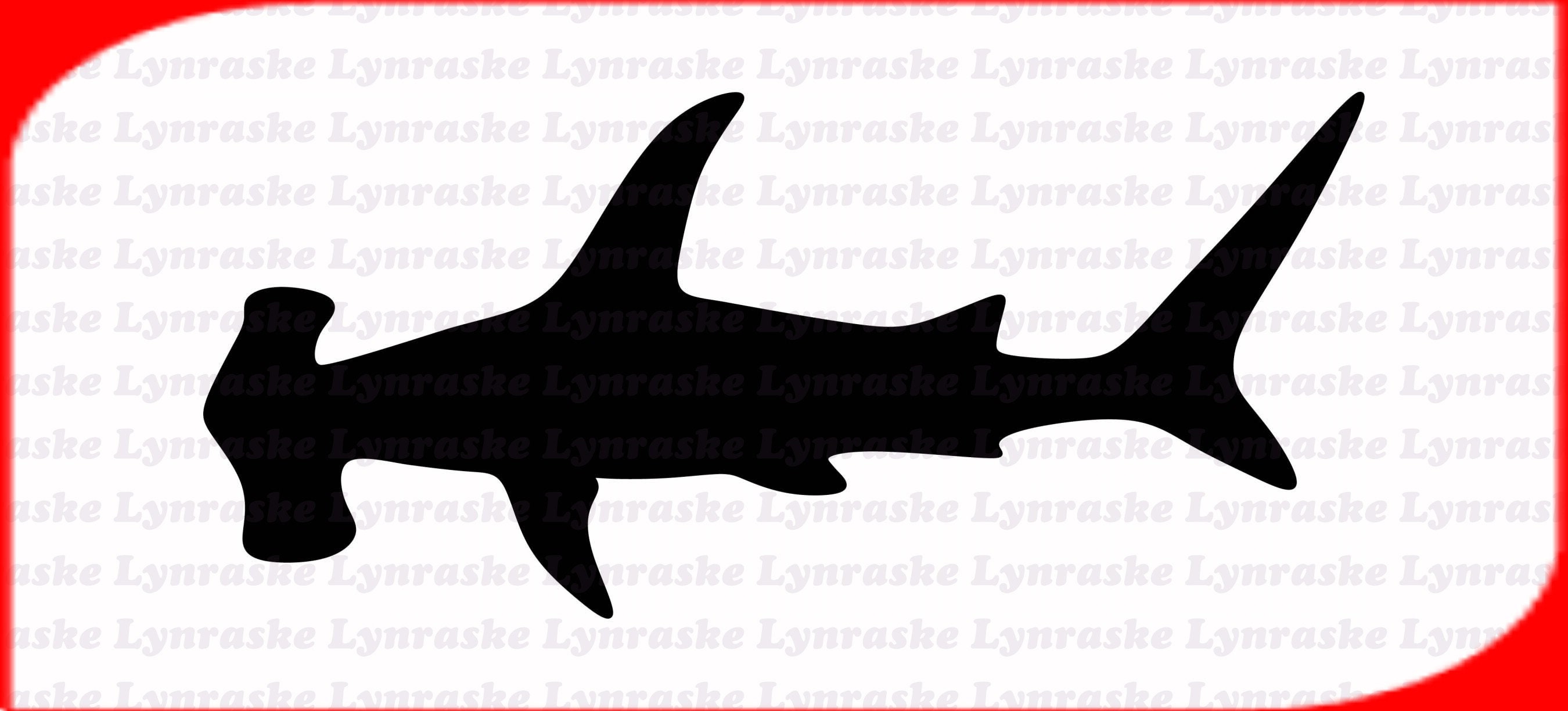 Hammerhead Shark Silhouette SVG Svg Dxf Cricut Silhouette Etsy