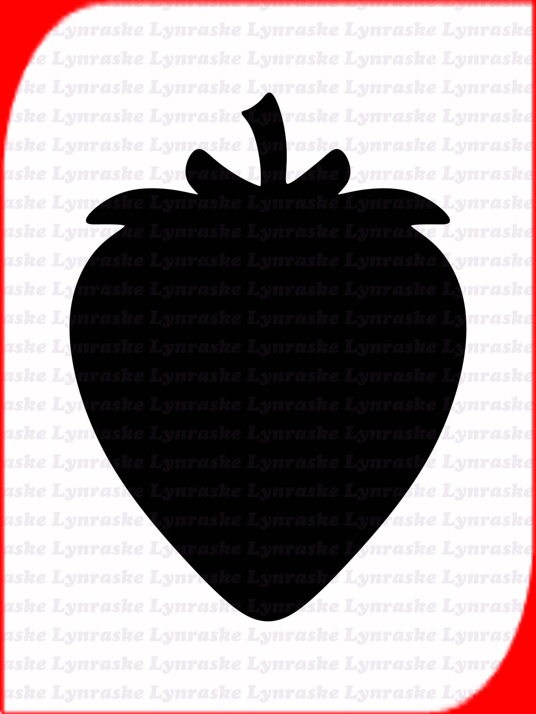 Erdbeere Silhouette SVG Svg Dxf Cricut Silhouette Etsy