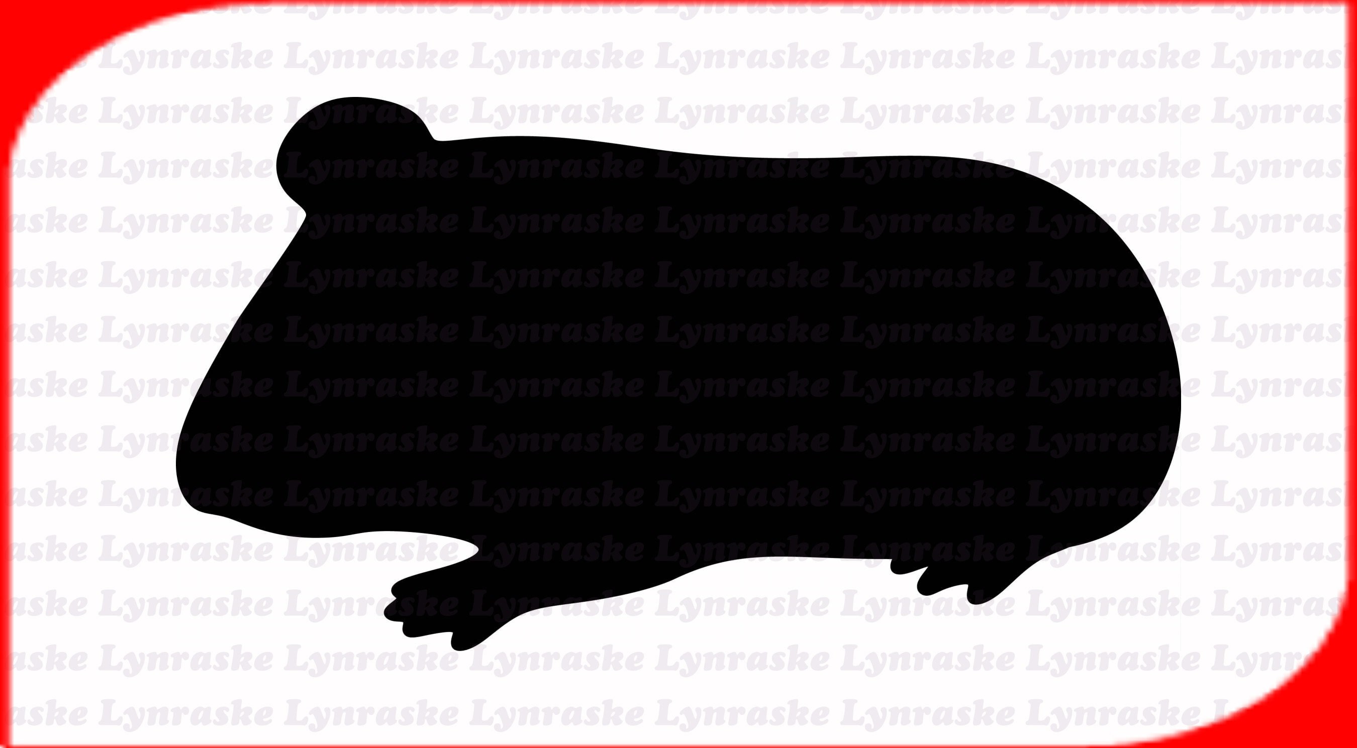 Guinea Pig Silhouette SVG, svg, dxf, Cricut, Silhouette Cut File