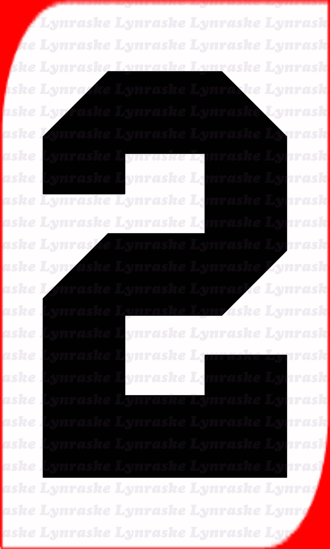 Number 2 Silhouette SVG, Svg, Dxf, Cricut, Silhouette Cut File, Instant Download - Etsy