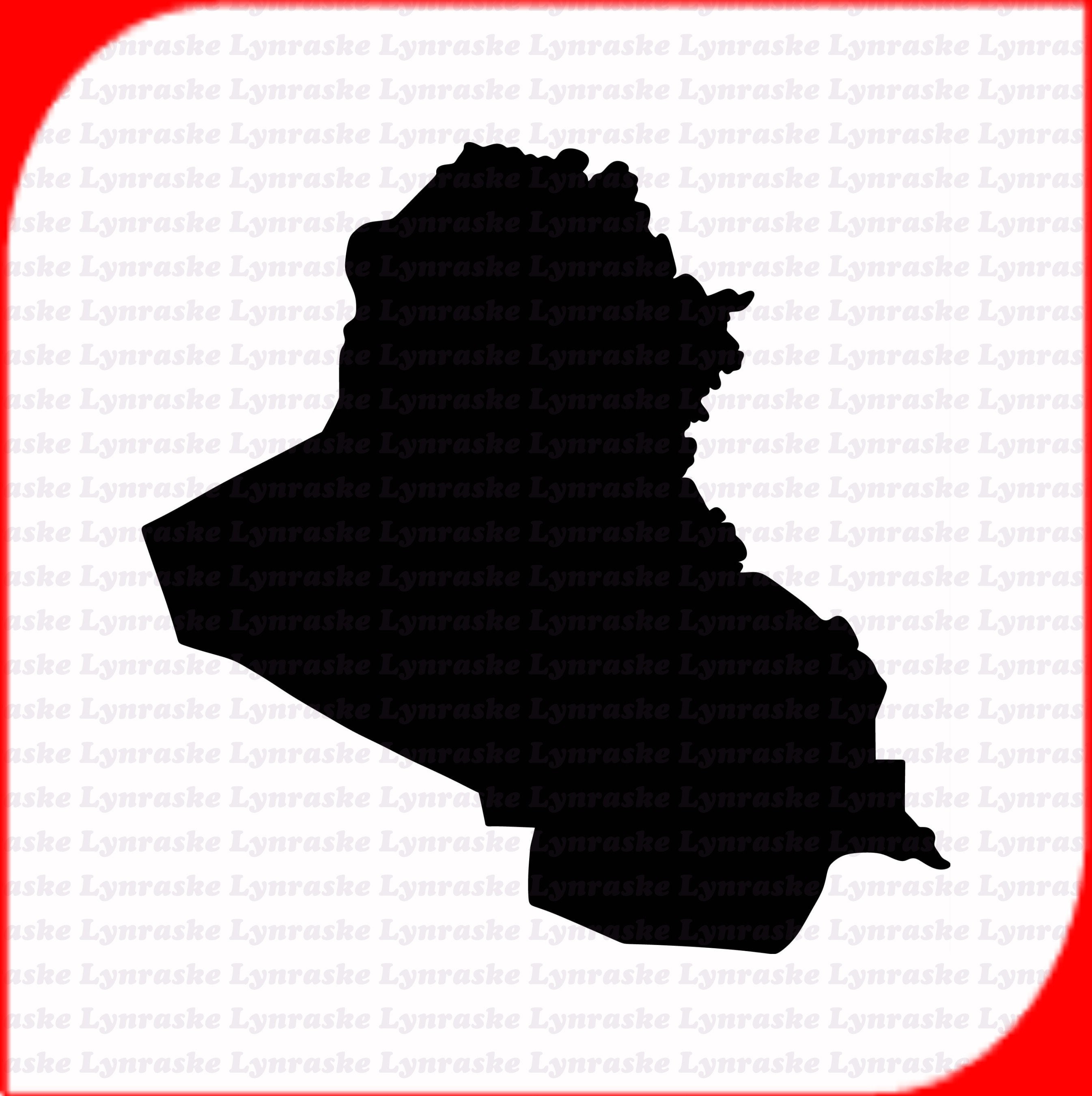 Irak Flagge Karte SVG, Irak Flagge SVG Cricut Cut Datei, Middle East  Country Nation Silhouette Scrapbook Clipart Vektor Icon eps ai png jpg pdf  - .de