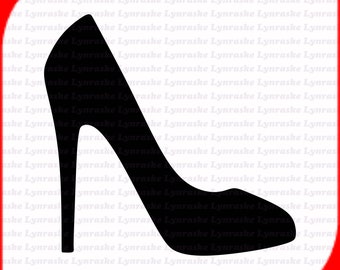 High Heel Silhouette SVG, svg, dxf, Cricut, Silhouette Cut File, Instant Download