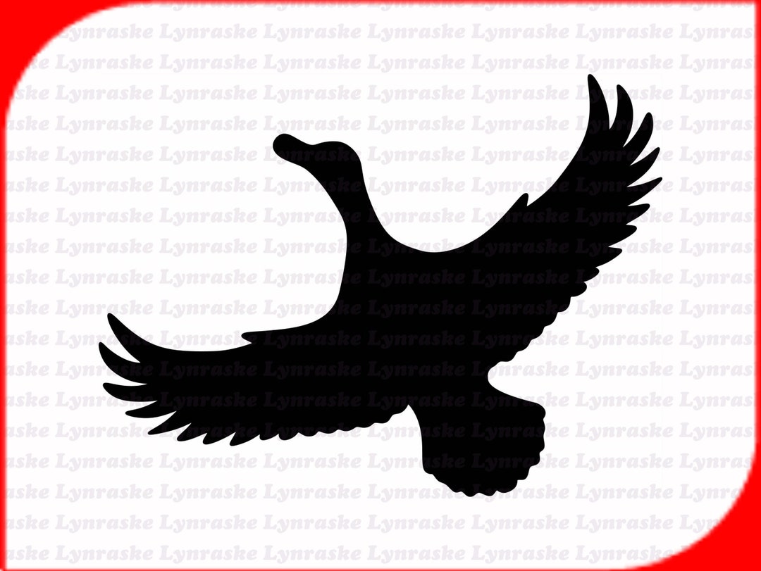 Flying Duck Silhouette SVG, Svg, Dxf, Cricut, Silhouette Cut File ...