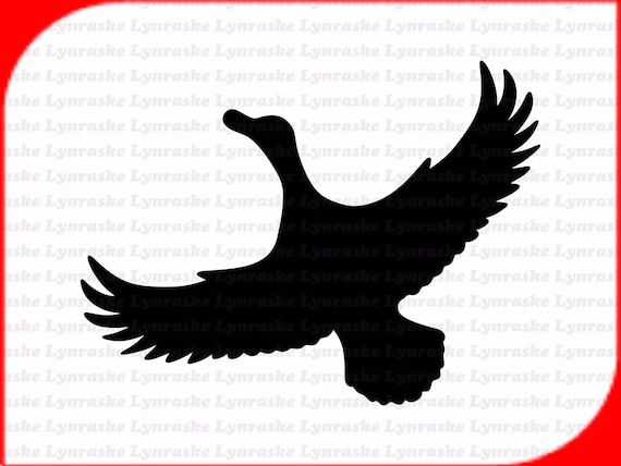 Ente Fliegende Silhouette Gans Fliegende Vogel Ente Kostenloses Bild