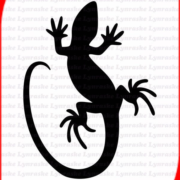Lizard Silhouette SVG, svg, dxf, Cricut, Silhouette Cut File, Instant Download