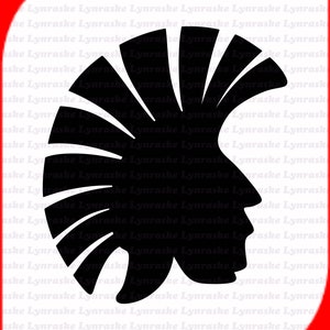 Trojan Head Silhouette SVG, svg, dxf, Cricut, Silhouette Cut File, Instant Download