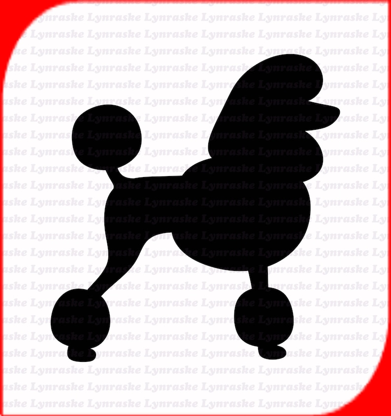 Poodle Silhouette SVG Svg Dxf Cricut Silhouette Cut File | Etsy