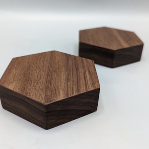 Small Hexagon Magnetic Knife Rack 3 Inch Height