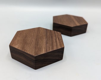 Small Hexagon Magnetic Knife Rack 3 Inch Height