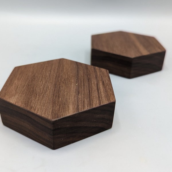 Small Hexagon Magnetic Knife Rack 3 Inch Height