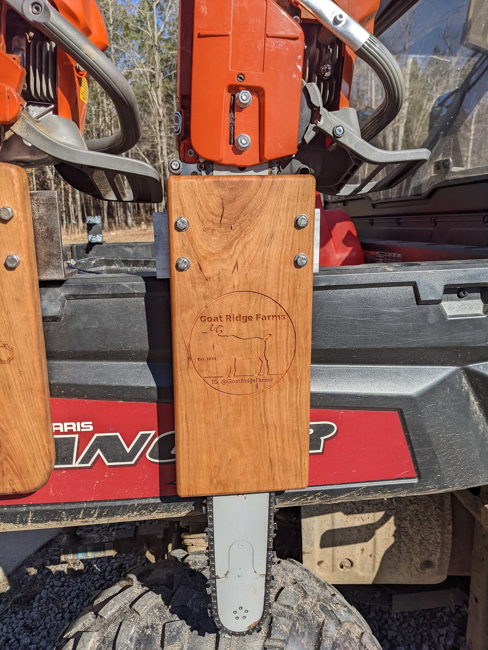 Custom Chainsaw Mount for UTV Etsy