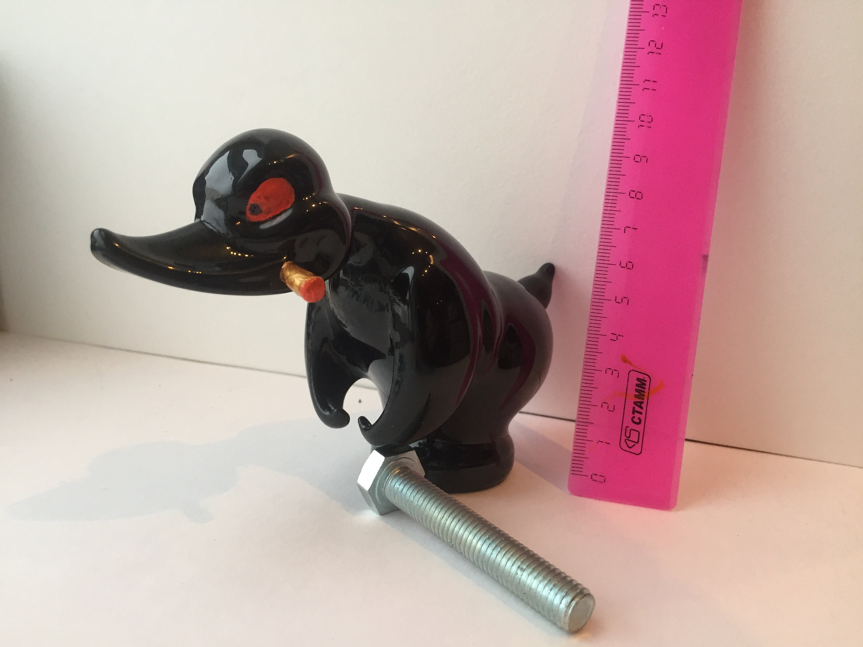 Hood ornament convoy duck from death proof hood ornament angry Etsy