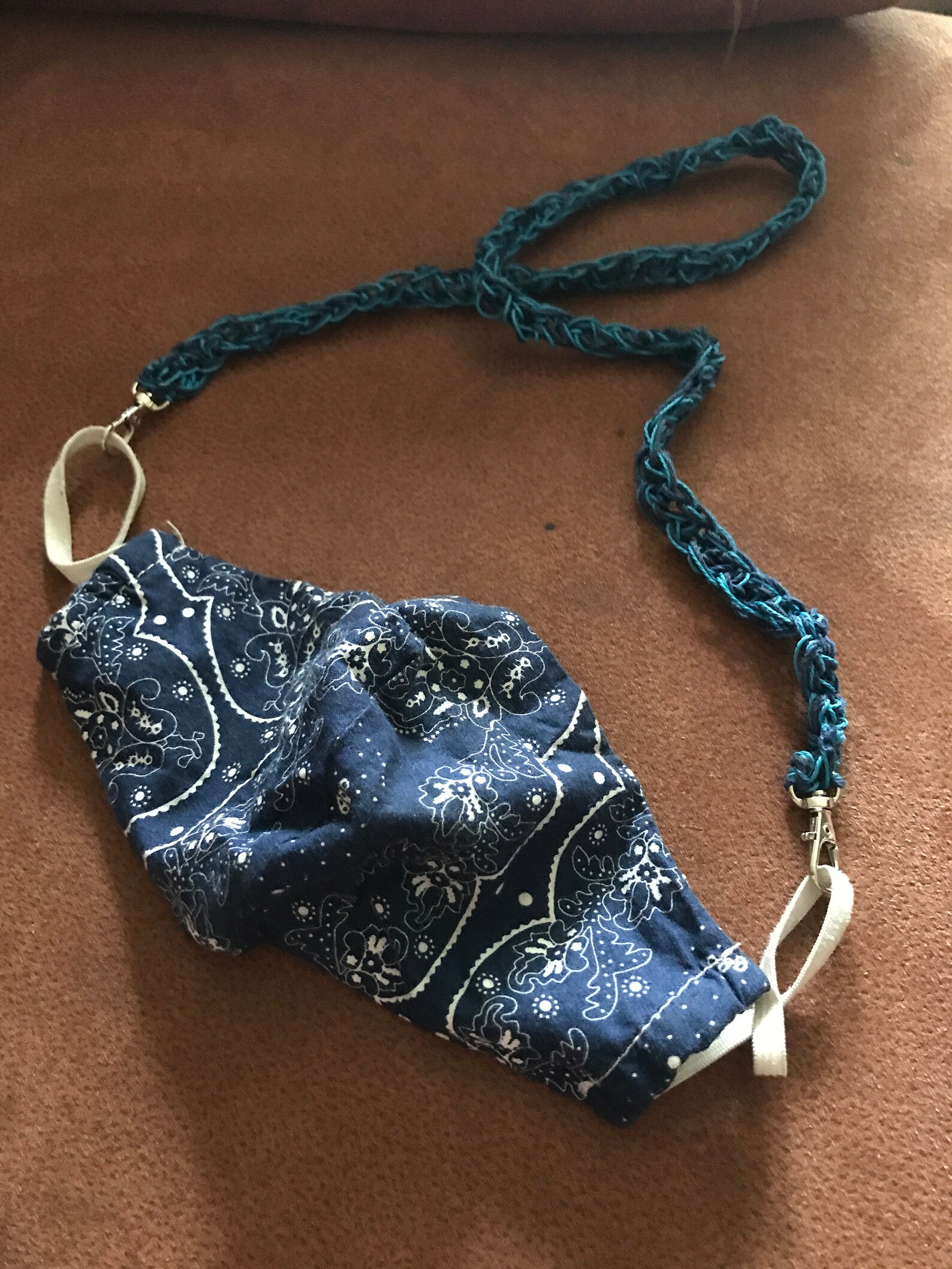 Handmade Crocheted Mask Lanyards Etsy