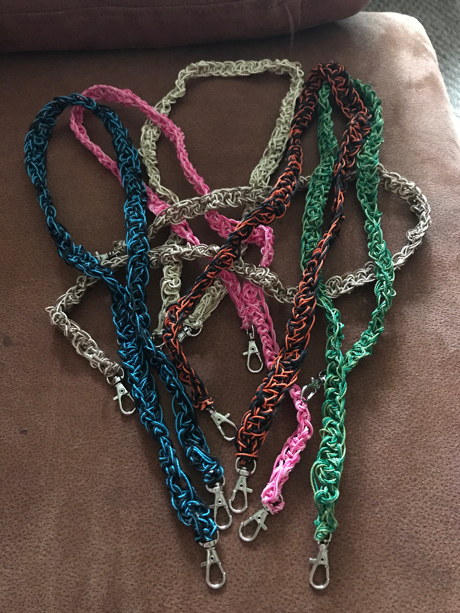 Handmade Crocheted Lanyards Etsy