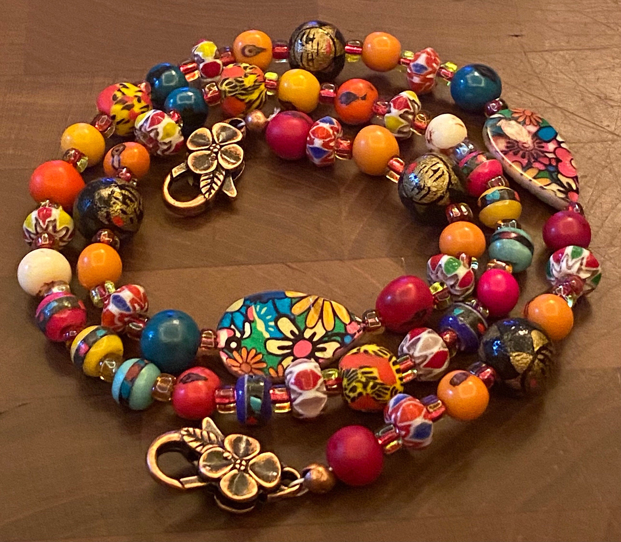 Beaded Bib Necklace Huichol Style Tribal Boho Seed Beads Ethno Mexican  Jewelry - Etsy