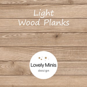 Dollhouse Wood Flooring Planks Shiplap 1:12 scale - US letter, A4, Tabloid, A3 / Miniature Parquet Wallpaper / Printable Download