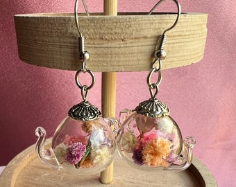 Glass Teapot Earrings