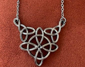 Witches Knot Celtic Cross Necklace