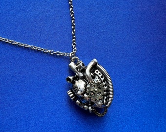 Steampunk Heart Locket Necklace