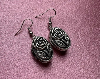 Rose Locket Earrings