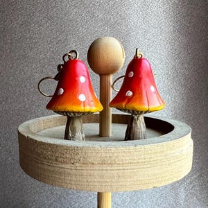 Mushroom Cottagecore Clay Earrings