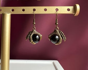 Dragon Claw Bronze Earrings