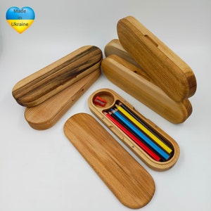 Pencil Case, Wooden Personalized Pen Case, Wooden Pencil Case, Wood Pen Box, Wood Pencil Organizer, Wooden Gift Box, Pencil Storage Box.