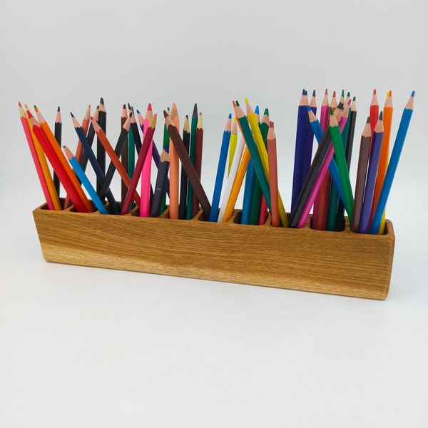 houten potloden houder doos/organisator potlood/Kerstcadeau/Montessori potlood houder/kind ontwikkeling/kleurpotlood houder/houten boksen