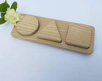 Figuras de madera/Juguete educativo/Rompecabezas de madera/Juguetes educativos Montessori/Bloques/Figuras de rompecabezas/Rompecabezas de madera/Juguete Waldorf/Juguete para niños pequeños/Juguete para bebés/
